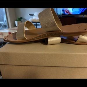 NWT Joie Gold Leather sandals